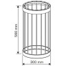 Защитное ограждение дымовой трубы HARVIA LEGEND WL300